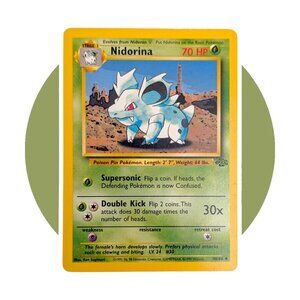 Jungle Pokemon Vintage Card (B02): Nidorina 40/64